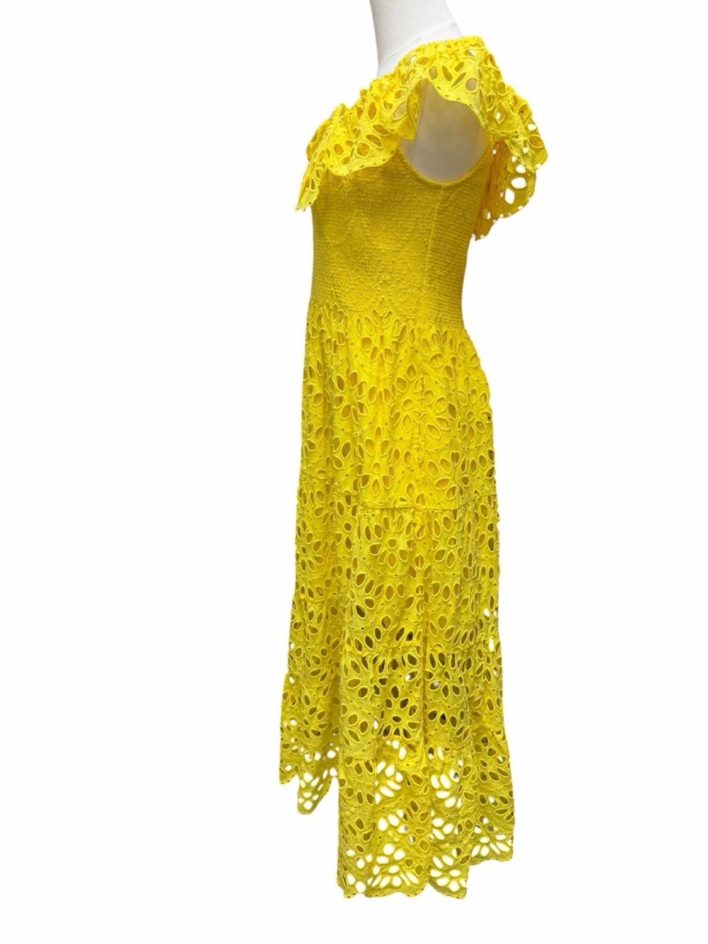 F-9 Figue Phoebe Dress in Sunshine Yellow - Picture 4 of 10